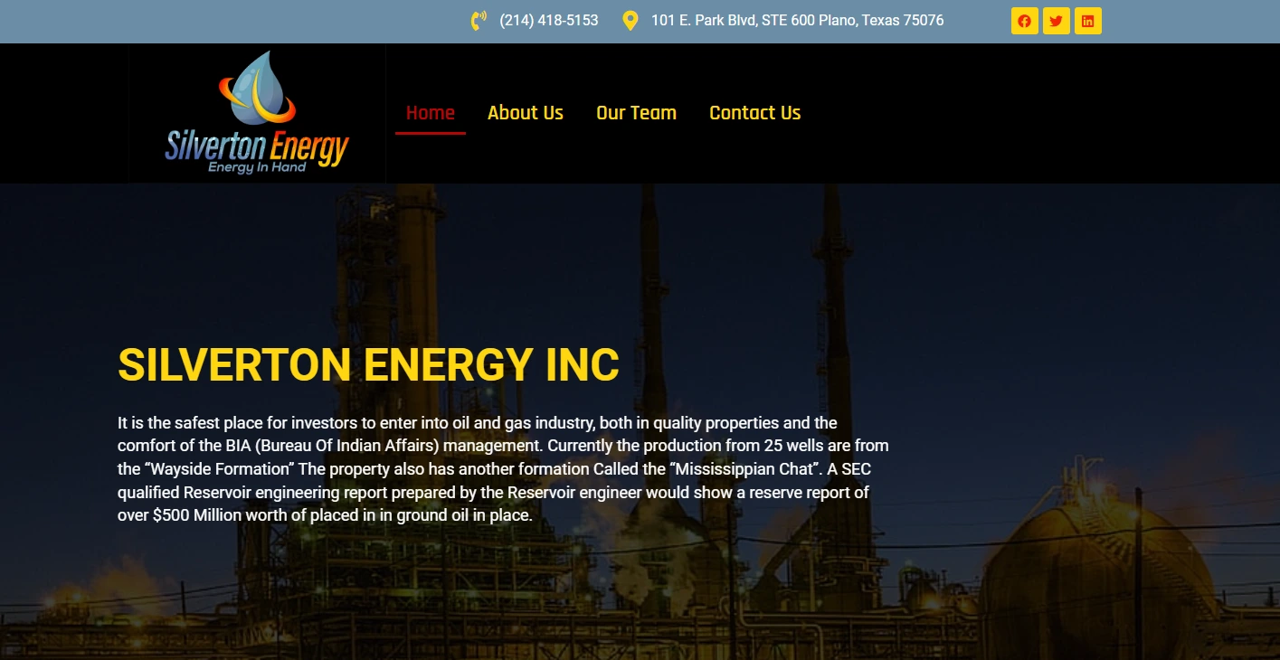 Silverton Energy Inc